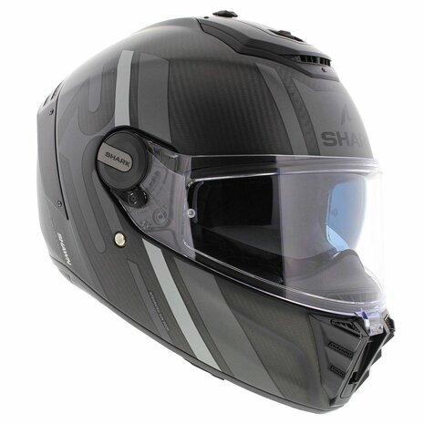 Shark Spartan RS carbon Shawn motorhelm mat antraciet zwart