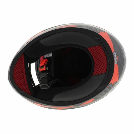 LS2 FF353 Rapid Helm Raven mat zwart rood