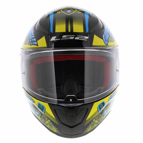 LS2 FF353 Rapid Helm Buddha zwart geel - Maat XS