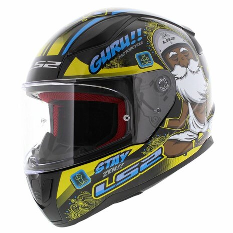 LS2 FF353 Rapid Helm Buddha zwart geel - Maat XS