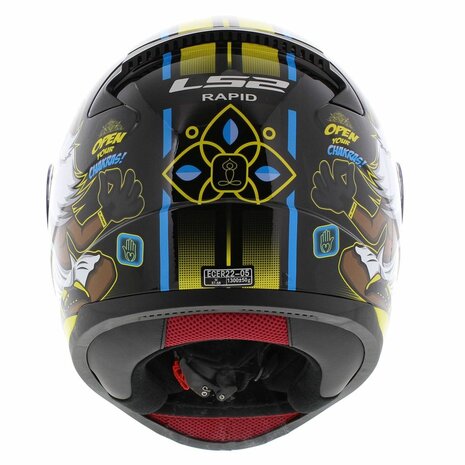 LS2 FF353 Rapid Helm Buddha zwart geel - Maat XS