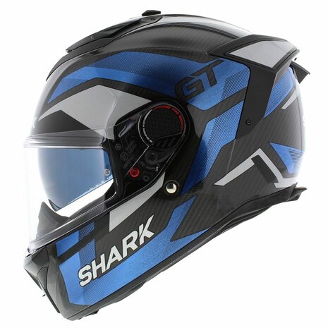 Shark Spartan GT Pro Carbon Ritmo glans zwart blauw