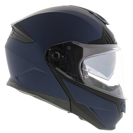 SMK Gullwing systeemhelm mat blauw