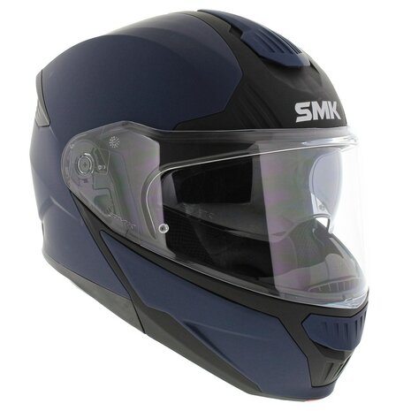 SMK Gullwing systeemhelm mat blauw