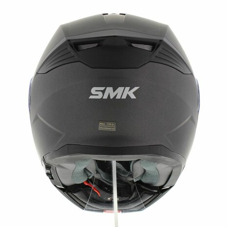 SMK Gullwing systeemhelm mat titanium grijs