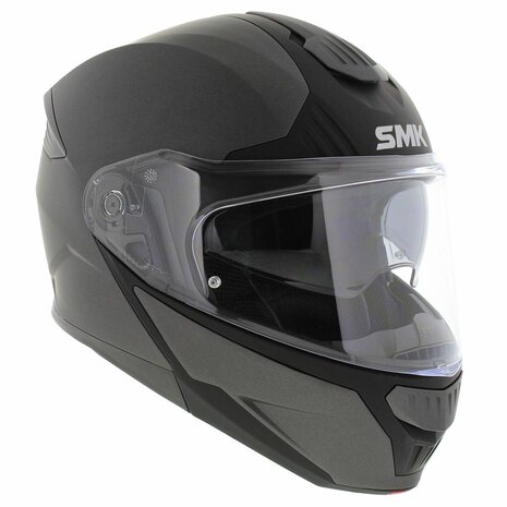 SMK Gullwing systeemhelm mat titanium grijs