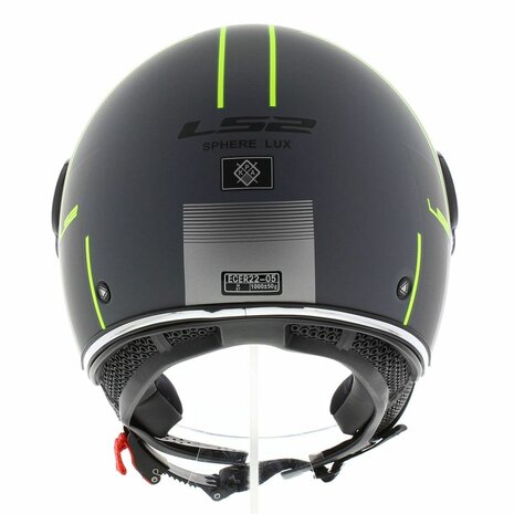 LS2 OF558 Jethelm Sphere Lux Firm mat zwart titanium - Maat XS