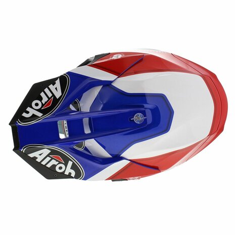 Airoh Crosshelm Twist 2.0 Shaken glans blauw wit rood