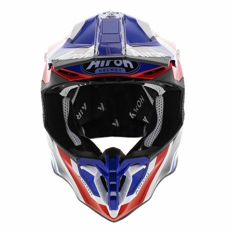 Airoh Crosshelm Twist 2.0 Shaken glans blauw wit rood