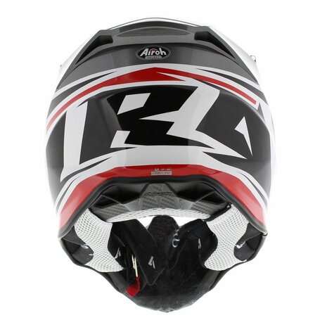 Airoh Crosshelm Twist 2.0 Shaken glans rood antraciet zwart