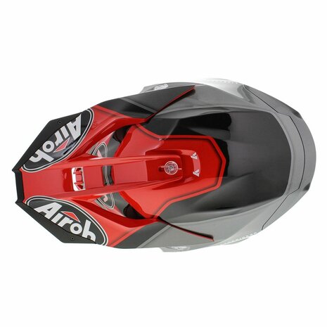 Airoh Crosshelm Twist 2.0 Shaken glans rood antraciet zwart