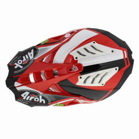 Airoh Helm Aviator 3 AMS² League glans rood wit zwart