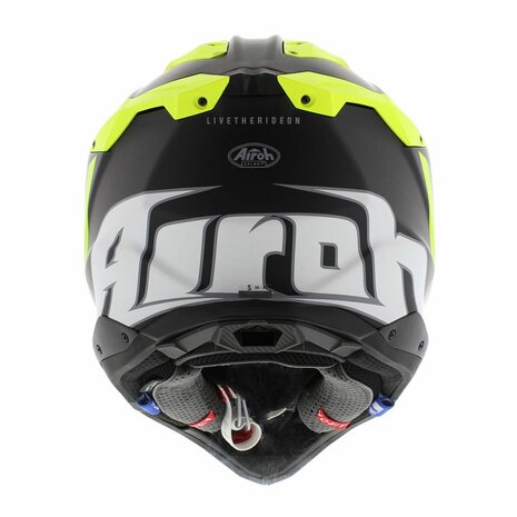 Airoh Helm Aviator 3 AMS² Glory mat zwart grijs fluo geel