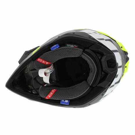 Airoh Helm Aviator 3 AMS² Glory mat zwart grijs fluo geel