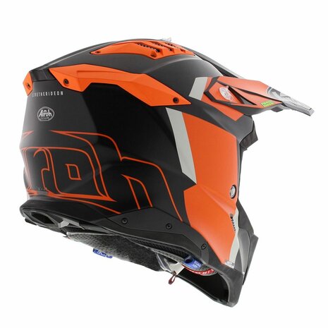 Airoh Helm Aviator 3 AMS&sup2; Glory mat zwart oranje