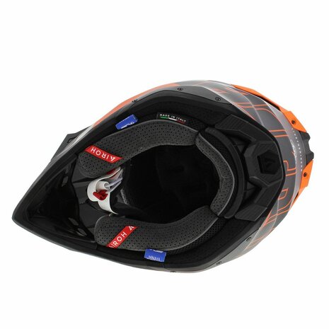 Airoh Helm Aviator 3 AMS&sup2; Glory mat zwart oranje