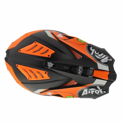 Airoh Helm Aviator 3 AMS&sup2; Glory mat zwart oranje