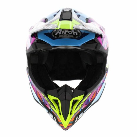 Airoh Wraap crosshelm Diamond glans blauw roze