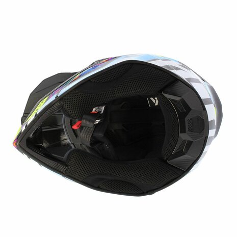 Airoh Wraap crosshelm Diamond glans blauw roze
