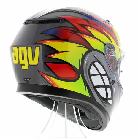 AGV K3 motorhelm Birdy 2.0 grijs geel rood