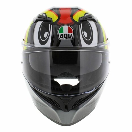 AGV K3 motorhelm Birdy 2.0 grijs geel rood