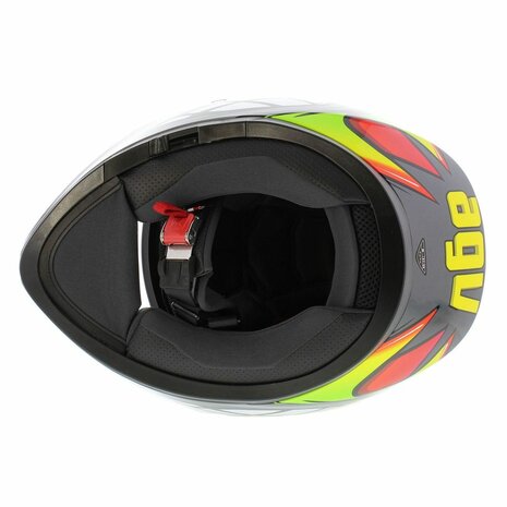 AGV K3 motorhelm Birdy 2.0 grijs geel rood