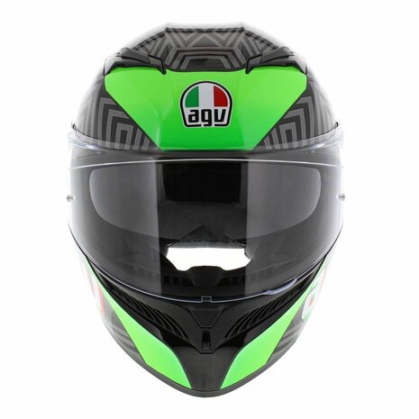 AGV K3 motorhelm Kameleon zwart rood groen