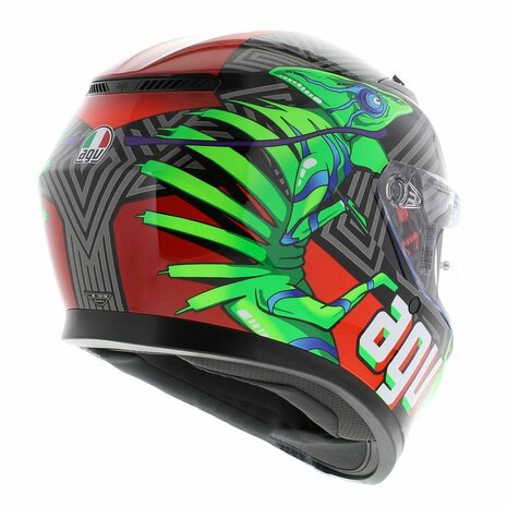 AGV K3 motorhelm Kameleon zwart rood groen