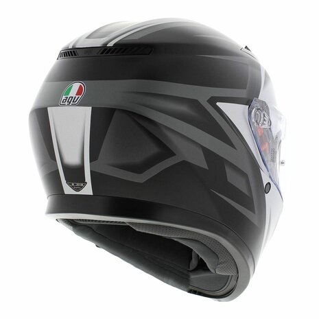 AGV K3 motorhelm Compound mat zwart grijs