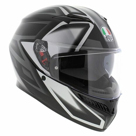 AGV K3 motorhelm Compound mat zwart grijs