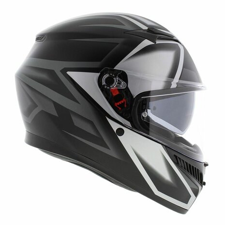 AGV K3 motorhelm Compound mat zwart grijs