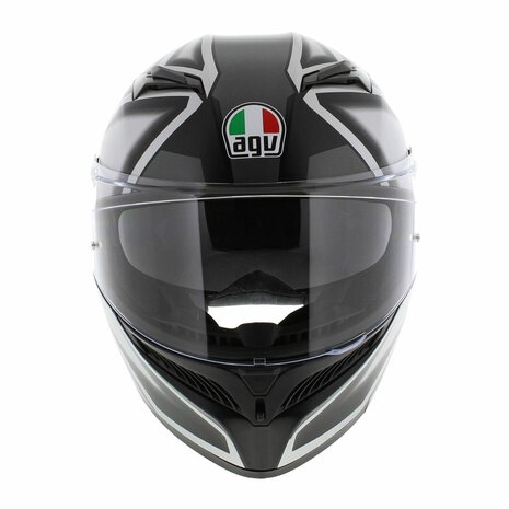 AGV K3 motorhelm Compound mat zwart grijs