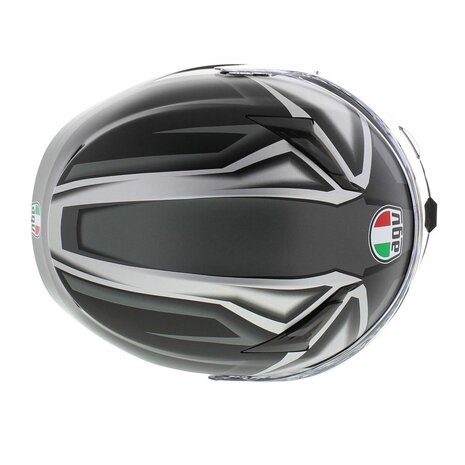 AGV K3 motorhelm Compound mat zwart grijs