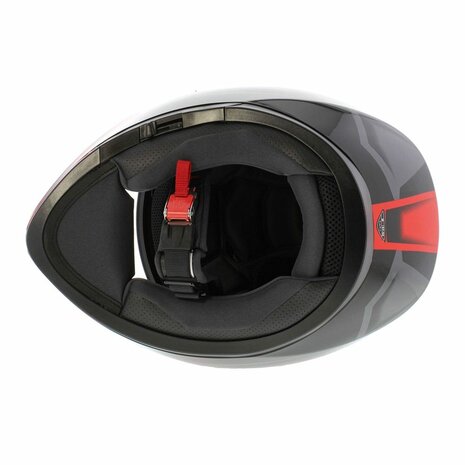 AGV K3 motorhelm Compound glans zwart rood