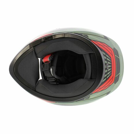 AGV K3 motorhelm Decept mat zwart groen rood - Maat XXL