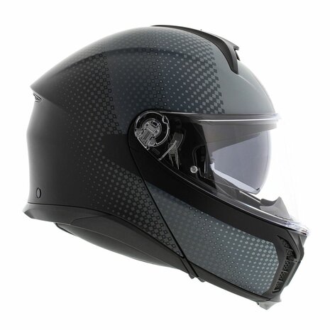 AGV Tourmodular motorhelm Textour mat zwart grijs systeemhelm