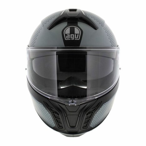 AGV Tourmodular motorhelm Textour mat zwart grijs systeemhelm