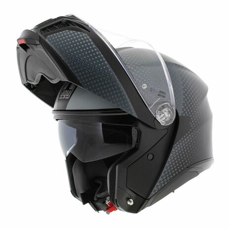 AGV Tourmodular motorhelm Textour mat zwart grijs systeemhelm