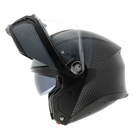 AGV Tourmodular motorhelm Textour mat zwart grijs systeemhelm