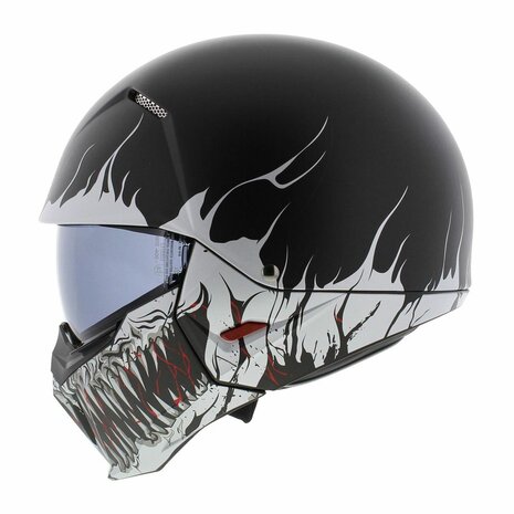 HJC I20 Streetfighter helm Scraw mat zwart wit