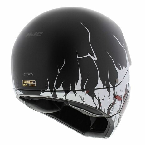 HJC I20 Streetfighter helm Scraw mat zwart wit - Maat S