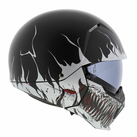 HJC I20 Streetfighter helm Scraw mat zwart wit - Maat S
