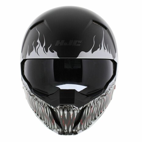 HJC I20 Streetfighter helm Scraw mat zwart wit