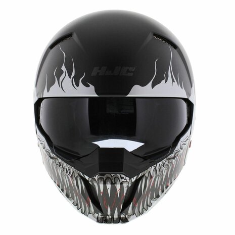 HJC I20 Streetfighter helm Scraw mat zwart wit - Maat S