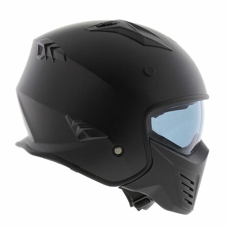 Vito Jet Bruzano helm mat zwart