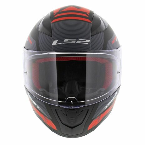 LS2 FF353 Rapid Helm Xtreet mat zwart rood