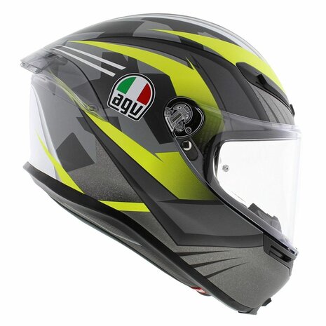 AGV K6 S Excite Integraal Helm mat camo fluor geel