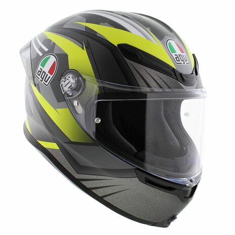 AGV K6 S Excite Integraal Helm mat camo fluor geel