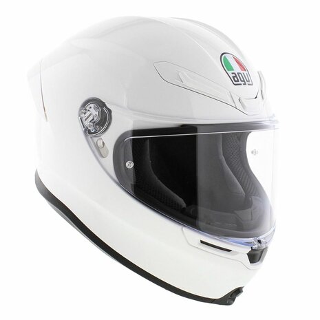 AGV K6 S Mono Glans Wit motorhelm