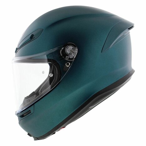 AGV K6 S Mono Petrolio mat blauw motorhelm